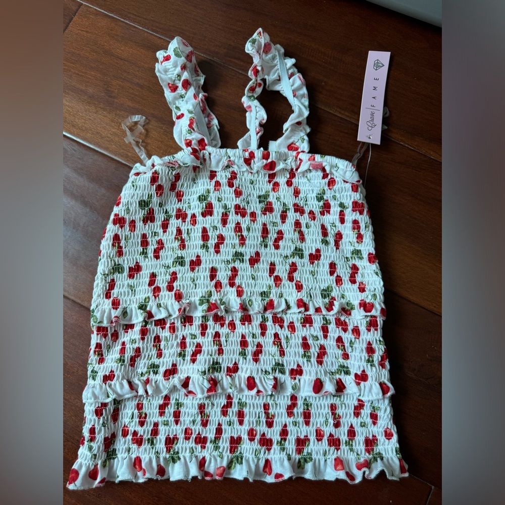 NWT cherry fame top